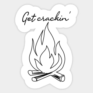 Campfire, Bonfire, Camping, Trekking, Hunting Sticker